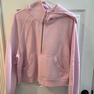 Lululemon Scuba Half Zip in Meadowsweet Pink